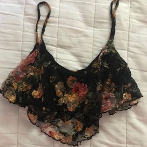 Lace crop top